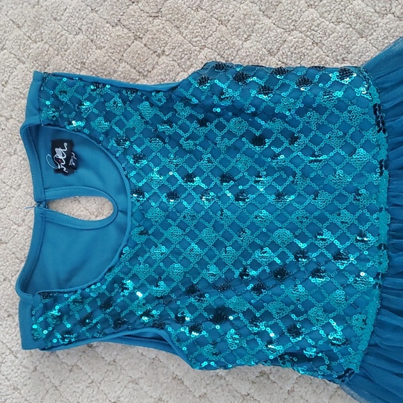 LILT size 8 girls teal dress - Picture 2 of 10